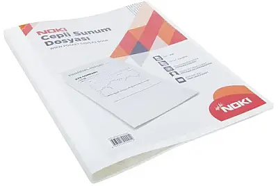 Noki Sunum Dosyası 100 Lü Cepli Beyaz - 1