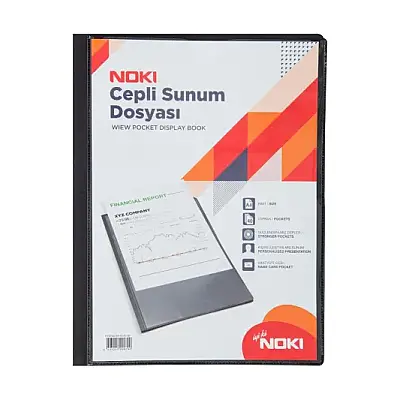 Noki Sunum Dosyası 40 Lı Cepli Siyah - 3