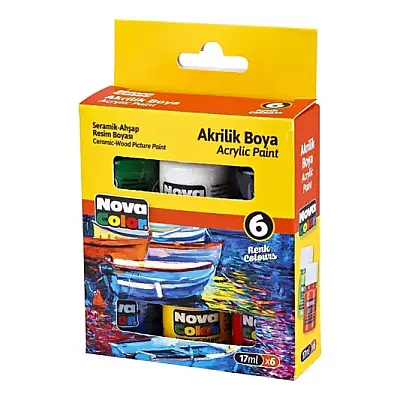 Nova Color Akrilik Boya 17 ml 6 Lı - Nova Color (1)
