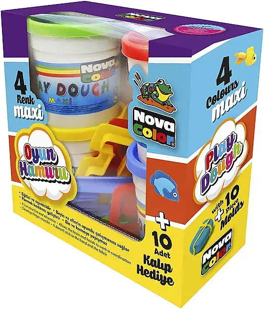 Nova Color Oyun Hamuru Maxi 4 Lü Oyuncaklı - 1