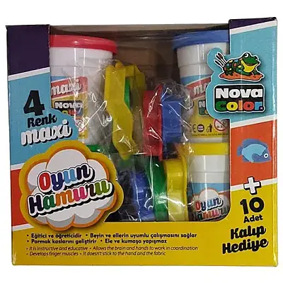 Nova Color Oyun Hamuru Maxi 4 Lü Oyuncaklı - 6