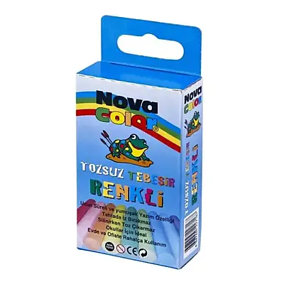 Nova Color Tebeşir Tozsuz 10 Lu Renkli - 1