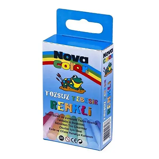 Nova Color Tebeşir Tozsuz 10 Lu Renkli - 1