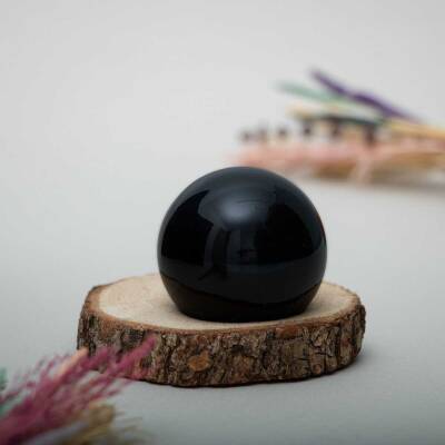 Obsidyen Doğal Taş Küre - 3