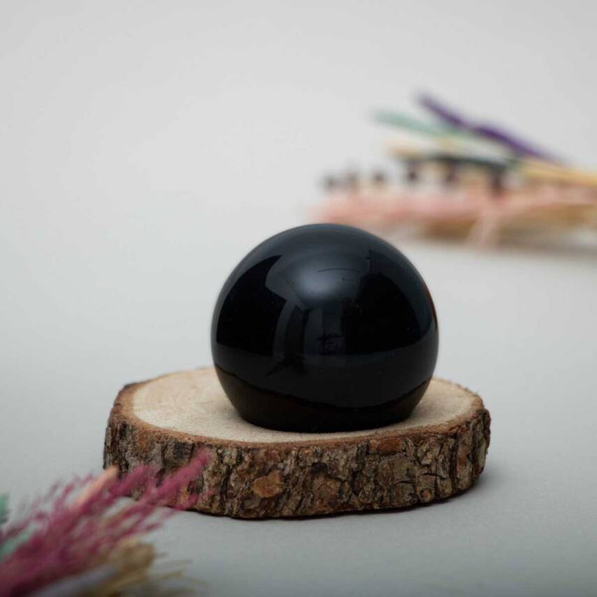 Obsidyen Doğal Taş Küre - 3