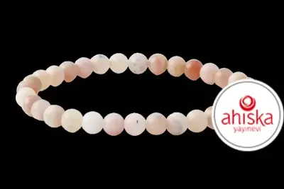 Opal Pembe 6mm Doğal Taş Bileklik - Doğal Taş (1)