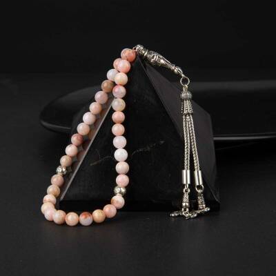 Opal Pembe Doğal Taş Tesbih 33lük - 6mm - 3
