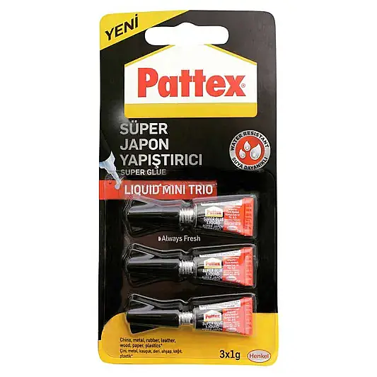 Pattex Super Glue Mini Trıo 1 gr 3 Lü - 2