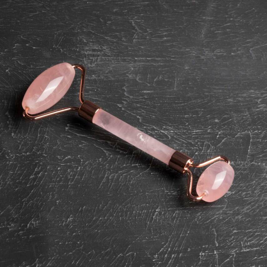 Pembe Kuvars Taşı Roller Masaj Aleti - 3