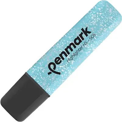 Penmark Fosforlu Kalem Metal Simli Açık Mavi - 1