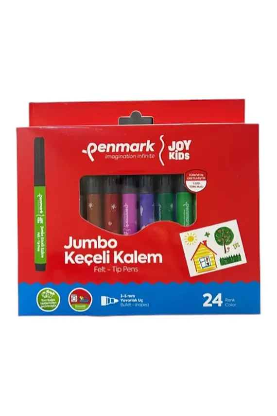 Penmark Yıkanabilir Süper Jumbo Keçeli Kalem 24 Lü - 2