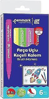 Penmark Yıkanabilir Süper Jumbo Keçeli Kalem Brush Uç 6 Lı - Penmark