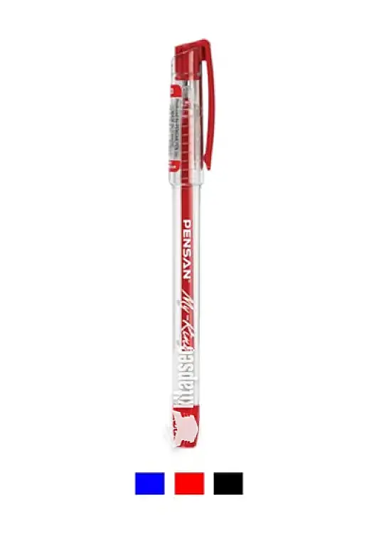 Pensan My-King Jel Metal Klips Kalem 0.5 mm Kırmızı - 2