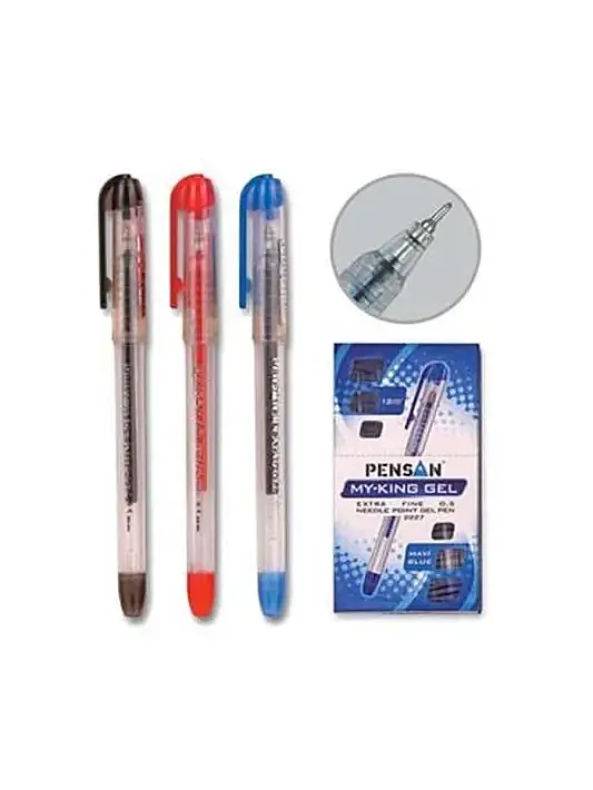 Pensan My-King Jel Metal Klips Kalem 0.5 mm Mavi - 2