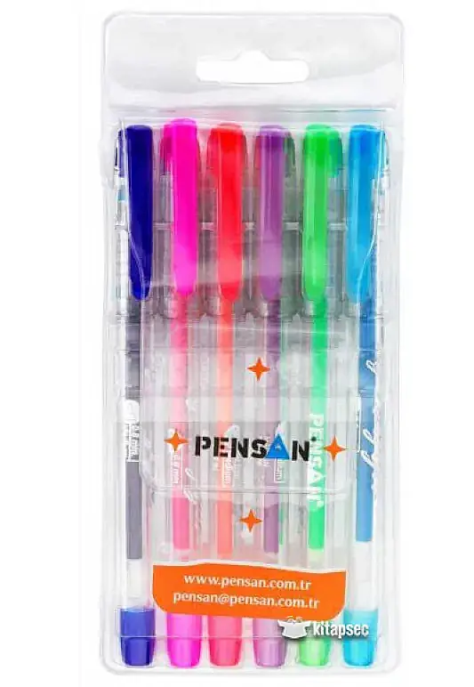 Pensan My King Neon Jel Kalem Renkli 6 Lı Set - 2