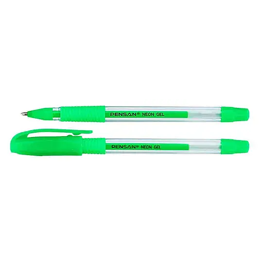 Pensan Neon Jel Kalem 1 mm Yeşil - 1