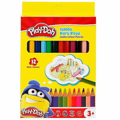 Play-Doh Kuruboya Jumbo 12 Renk - Play-Doh (1)