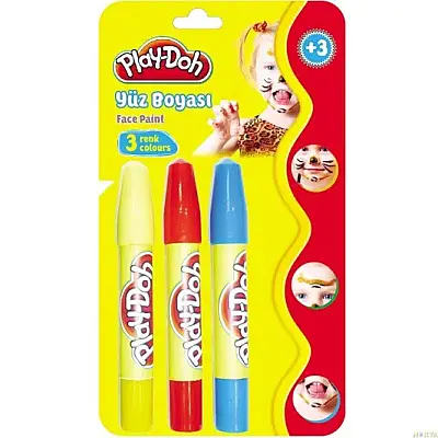 Play-Doh Yüz Boyası 3 Renk - 1