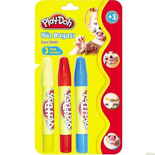 Play-Doh Yüz Boyası 3 Renk - 2