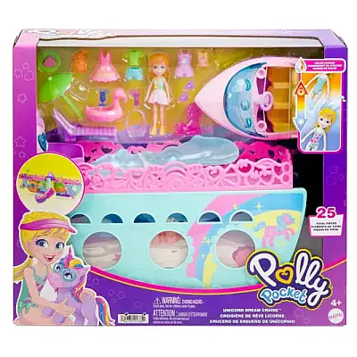 Polly Pocket Unicorn Dream Cruıse Oyun Seti - 1