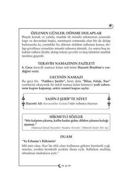 Ramazanı Şerif Ajandası - 4