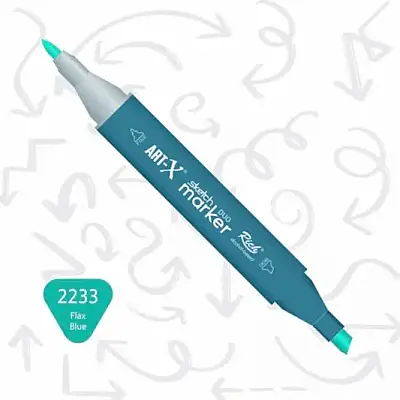 Rich Art-X Çift Uçlu Sketch Markör Kalem 2233 Keten - 1