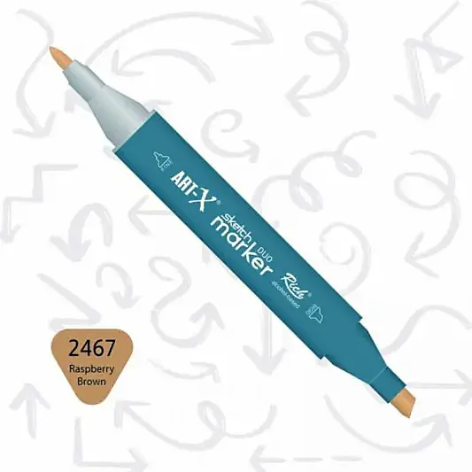 Rich Art-X Çift Uçlu Sketch Markör Kalem 2467 Ahududu - 1