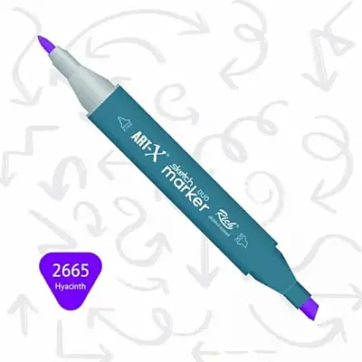 Rich Art-X Çift Uçlu Sketch Markör Kalem 2665 Sümbül - Rich (1)
