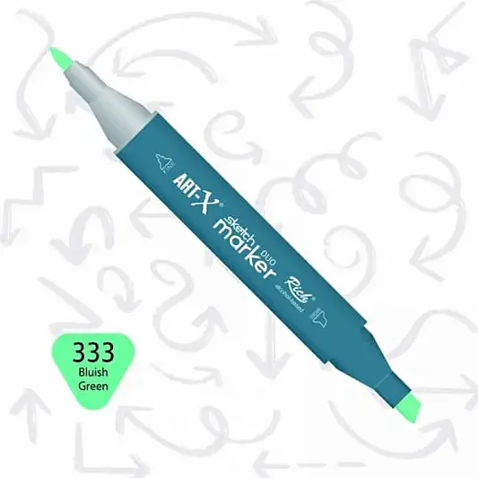 Rich Art-X Çift Uçlu Sketch Markör Kalem 333 Mavimsi - 2