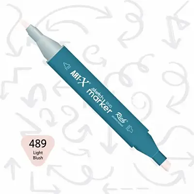Rich Art-X Çift Uçlu Sketch Markör Kalem 489 Açık Allık - 1