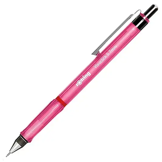 Rotring Visuclick Versatil Şeffaf 0.7 mm Pembe - 10
