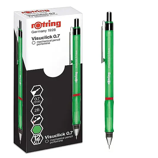 Rotring Visuclick Versatil Şeffaf 0.7 mm Yeşil - 7