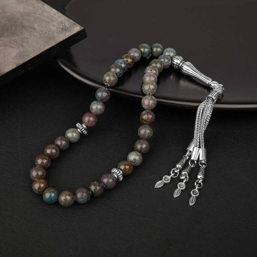 Ruby Kiyanit Doğal Taş Tesbih 33lük - 8mm - 3
