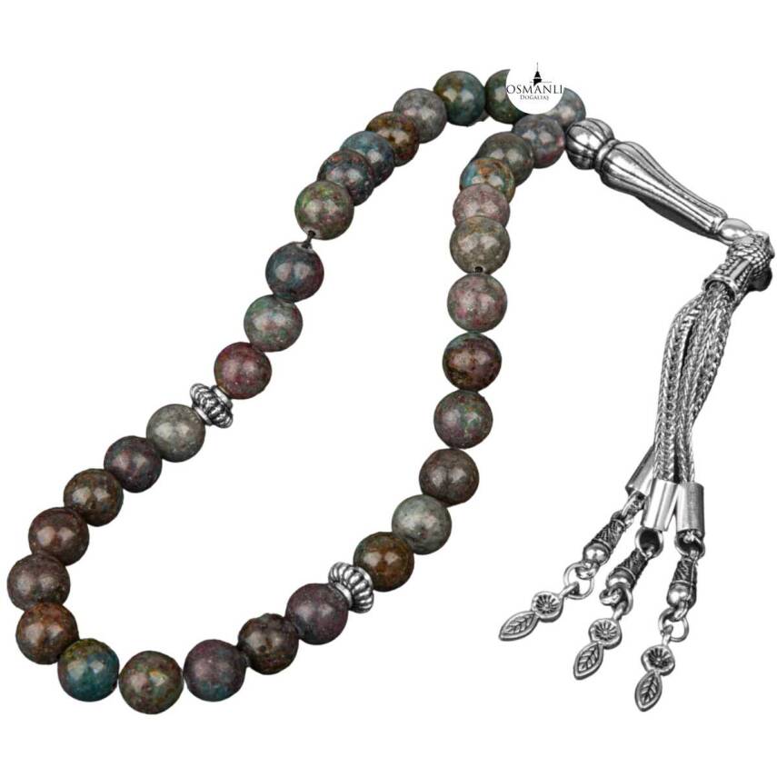 Ruby Kiyanit Doğal Taş Tesbih 33lük - 8mm - 5