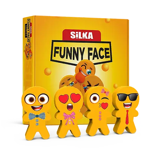 Silka Funny Face Kurabiye Adam Figürlü Silgi - 2