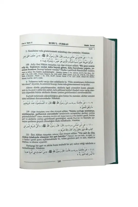 Ruhul Furkan Tefirsi 6. Cilt Orta Boy - Ciltli - 2