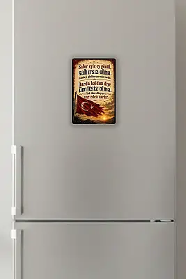 Sabır Eyle Ey Gönül MiniDekor Magnet Ayaklı 9×13,5 cm - 3