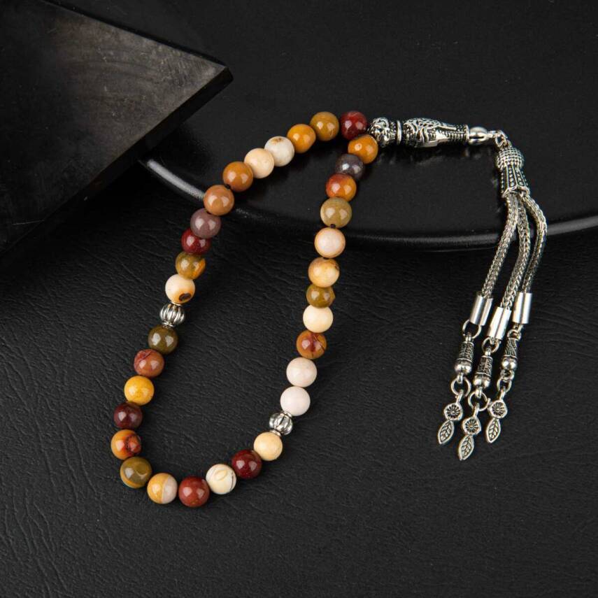 Sarı Jasper Doğal Taş Tesbih 33lük - 6mm - 1