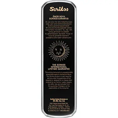 Scrikss 108 Prestige Tükenmez + Mekanik Kurşun Kalem Takım Mat Siyah - 9