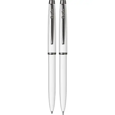Scrikss 108M Prestige Tükenmez + Mekanik Kurşun Kalem Takım Beyaz - 5
