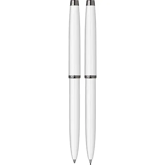 Scrikss 108M Prestige Tükenmez + Mekanik Kurşun Kalem Takım Beyaz - 6