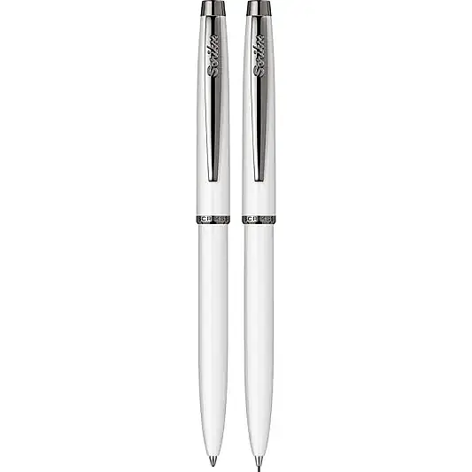 Scrikss 108M Prestige Tükenmez + Mekanik Kurşun Kalem Takım Beyaz - 9