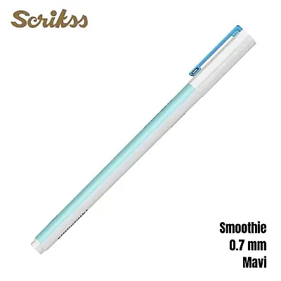 Scrikss Smoothie Jel Kalem 0.7 mm Mavi - 10