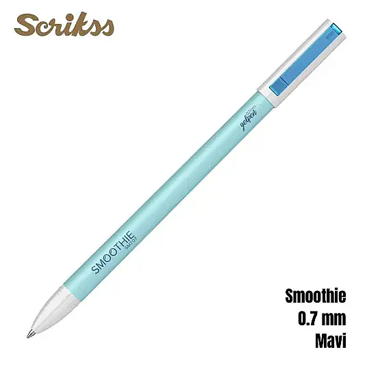 Scrikss Smoothie Jel Kalem 0.7 mm Mavi - 11