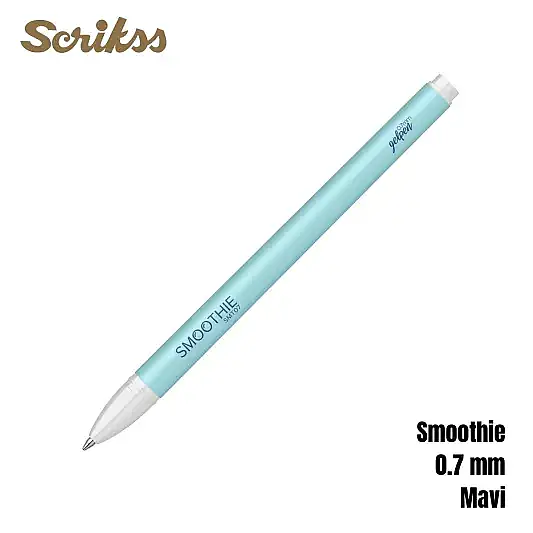 Scrikss Smoothie Jel Kalem 0.7 mm Mavi - 14