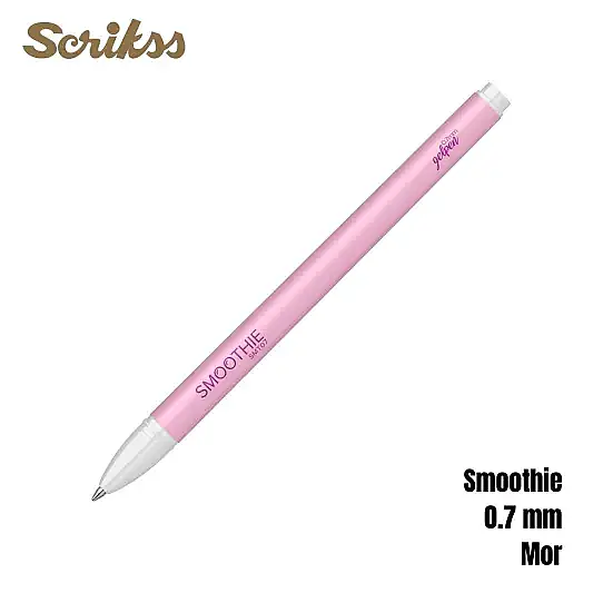 Scrikss Smoothie Jel Kalem 0.7 mm Mor - 2