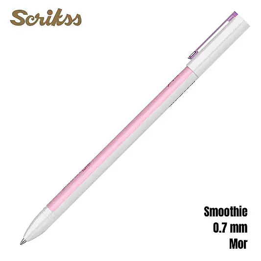 Scrikss Smoothie Jel Kalem 0.7 mm Mor - 7