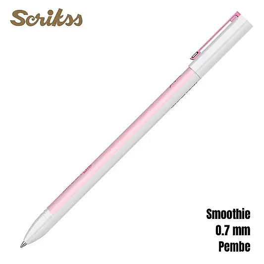 Scrikss Smoothie Jel Kalem 0.7 mm Pembe - 3