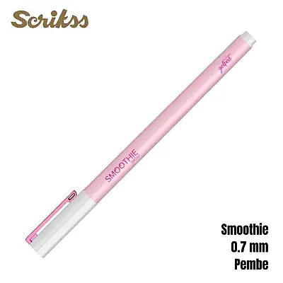 Scrikss Smoothie Jel Kalem 0.7 mm Pembe - 10