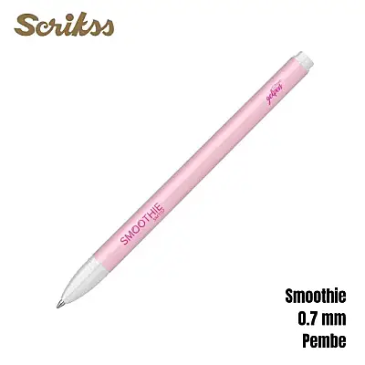 Scrikss Smoothie Jel Kalem 0.7 mm Pembe - 12